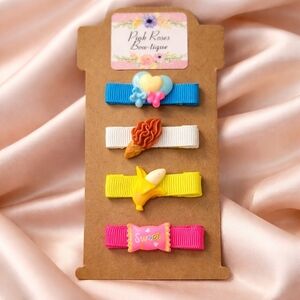 Nwt handmade clips barrettes girls baby toddler hair